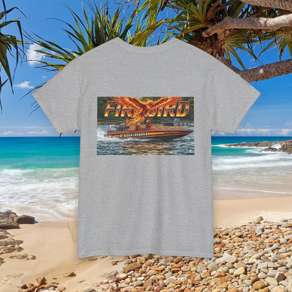FIREBIRD Australian Water Ski Racing Tribute T-shirt celebrating a favourite of the sport globally for multiple decades and Championships