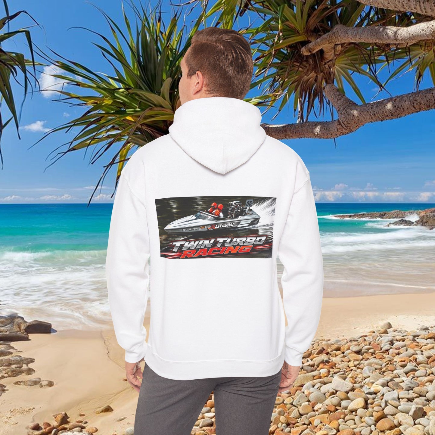 Bad Lad Oz Tribute Range - MIRAGE Australian Water Ski Racing Hoodie. Bad Lad Oz has paid homage to the iconic Mirage with our  Australian Water Ski Racing Tribute Collection