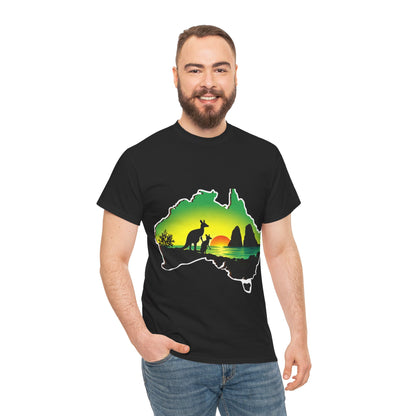 Bad Lad Map of Oz Kangaroo T-shirt