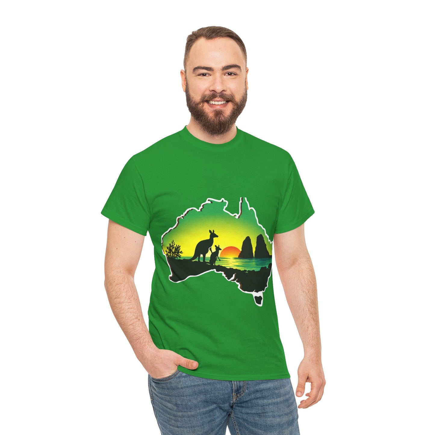 Bad Lad Map of Oz Kangaroo T-shirt