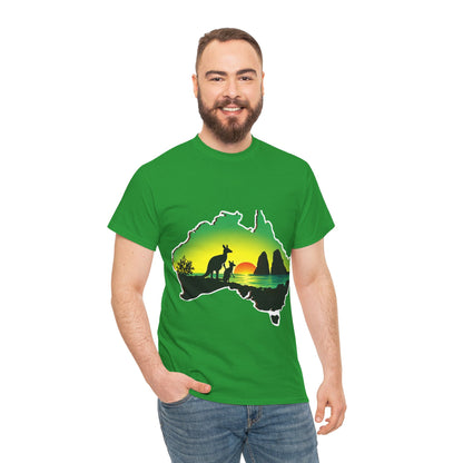 Bad Lad Map of Oz Kangaroo T-shirt