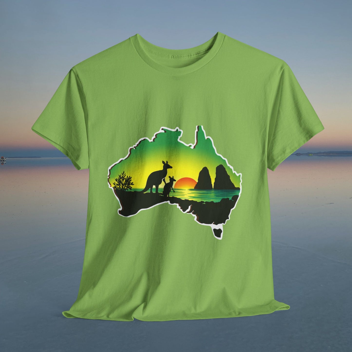 Bad Lad Map of Oz Kangaroo T-shirt