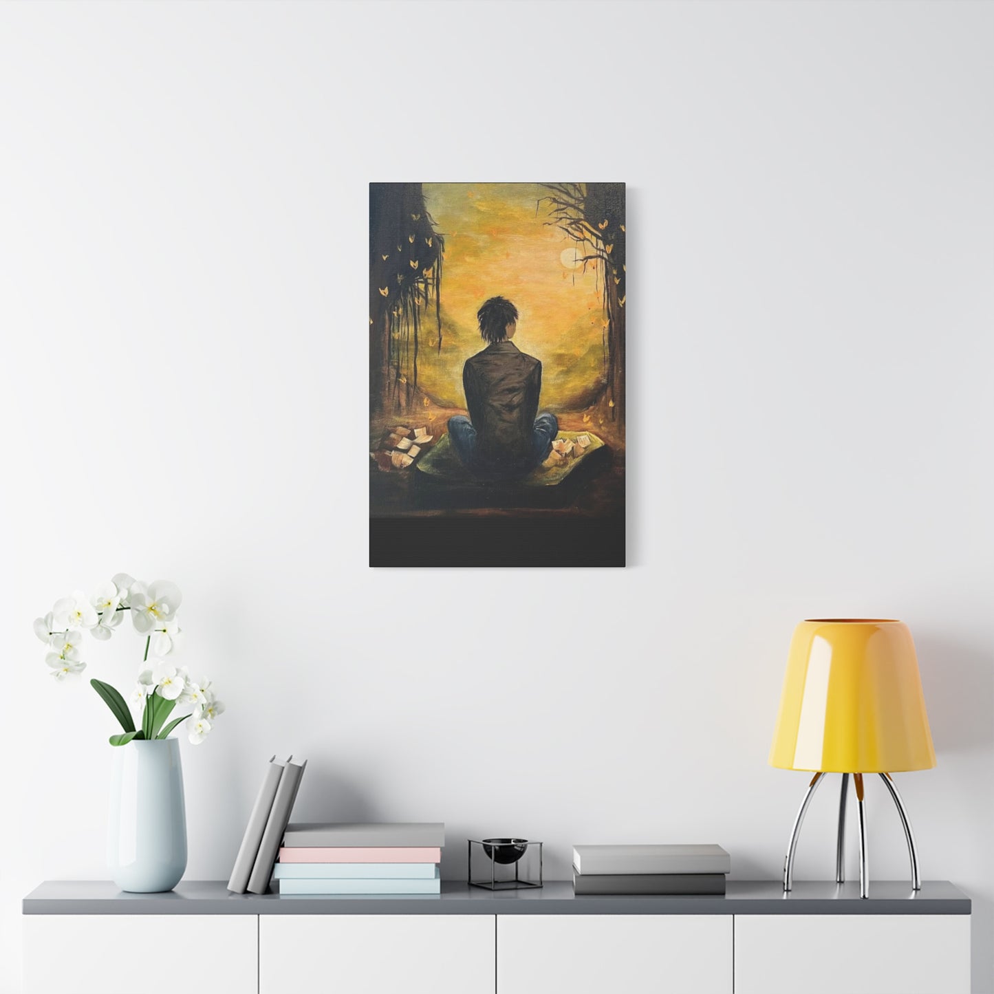 Hand Painted Canvas Wall Art Print - Serenity
