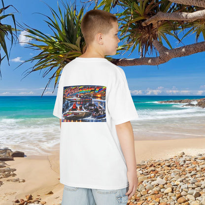 Unisex Gods Gift Kids Tribute Tshirt Reverse Print - design is colourful and bright with some old school cool from Bad Lad Oz  A great unisex idea