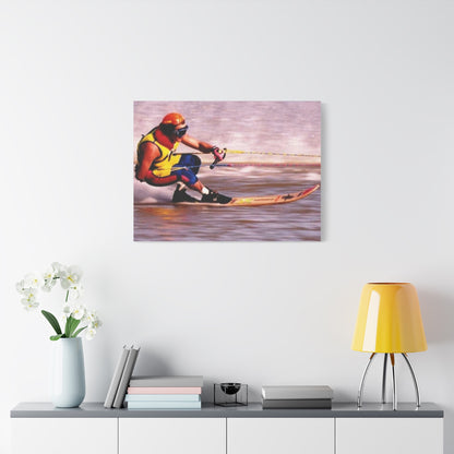 Australian Water Skiing Canvas Wall Art - Down Low