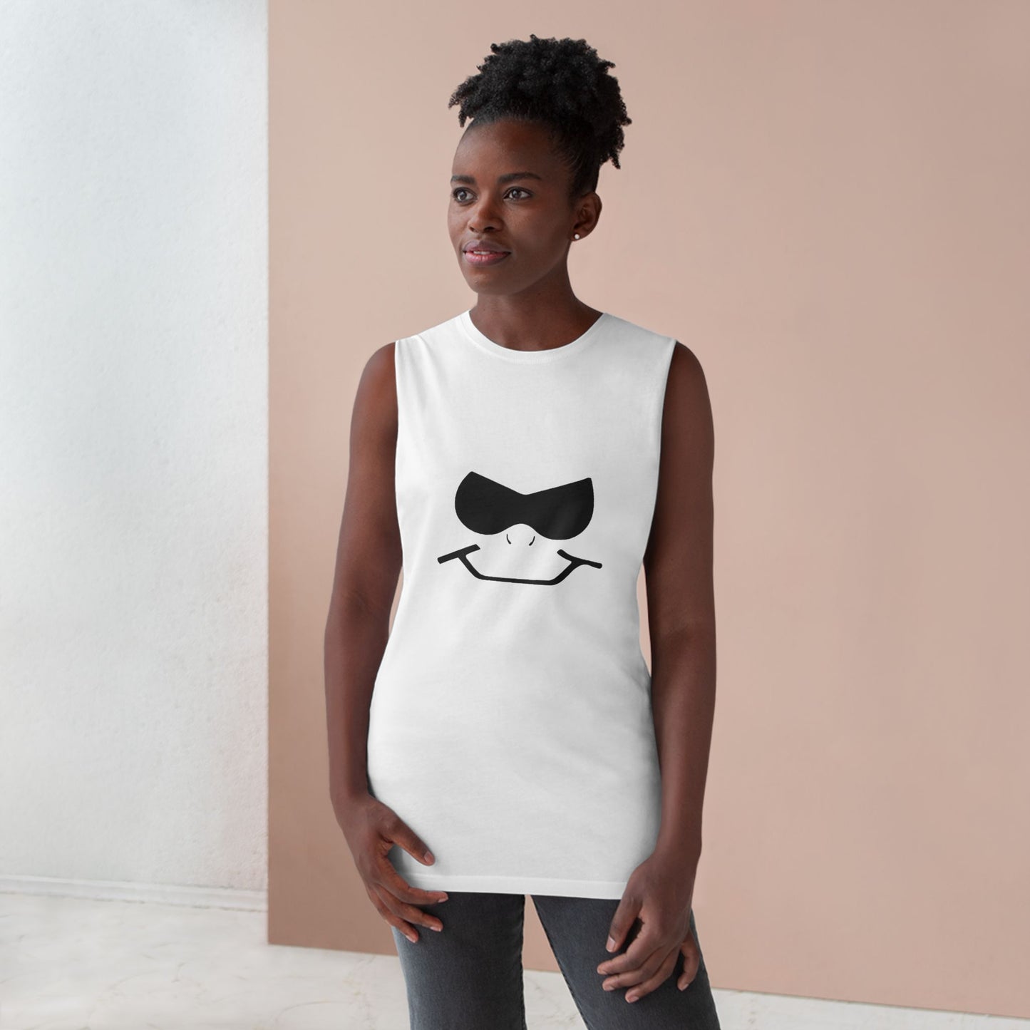 Bad Lad Tank Top - Smiley Graphic