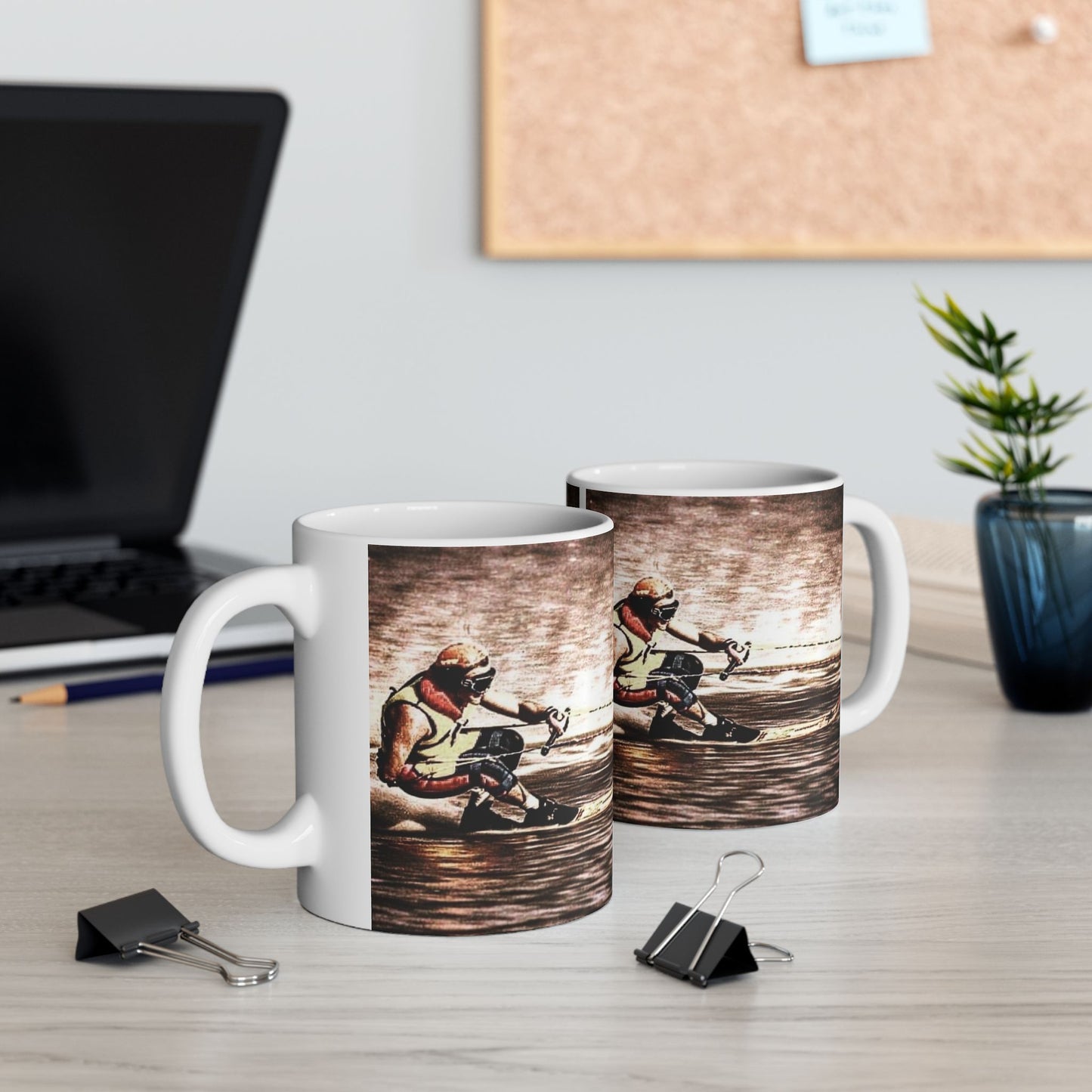 Iconic Down Low Water Ski Racing Mug