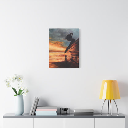 Hand Painted Canvas Wall Art Print - Reflection