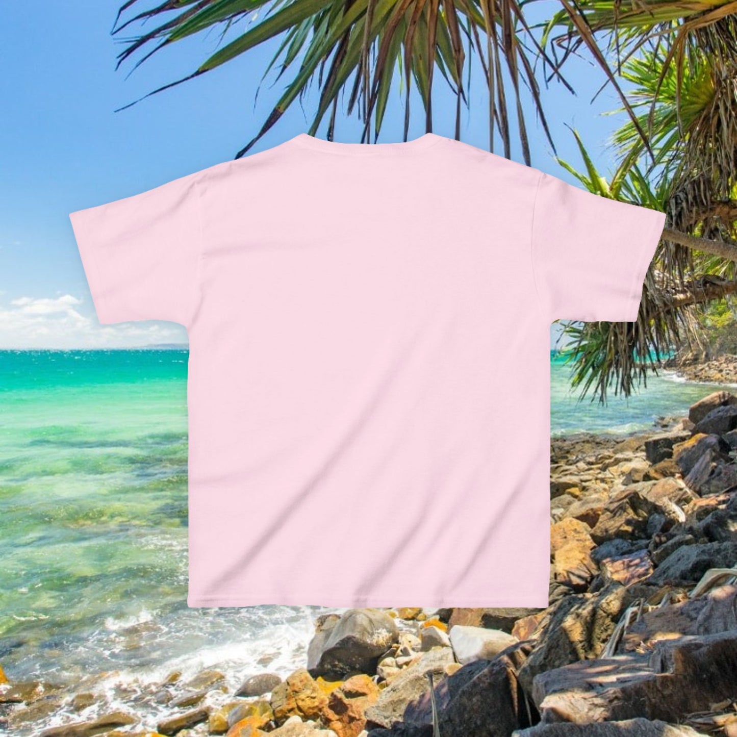 Bad Lad Australia Beach Bum Kids Unisex Tee - Fun, Aussie Pride Kids T-Shirt, featuring a Vibrant and Colourful Summer design