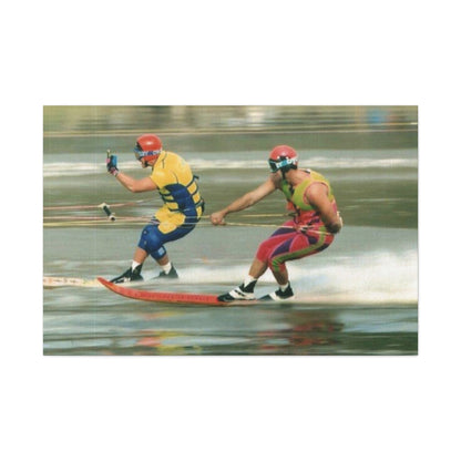 The Bird Water Skiing Canvas Wall Art