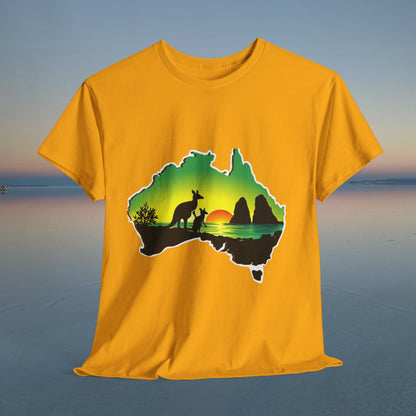 Bad Lad Map of Oz Kangaroo T-shirt