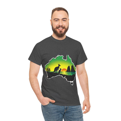 Bad Lad Map of Oz Kangaroo T-shirt