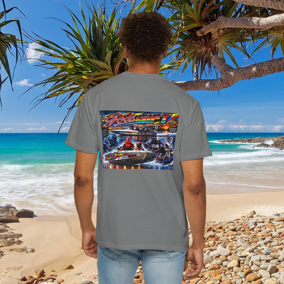 Gods Gift Tribute Tshirt Reverse Print Unisex
