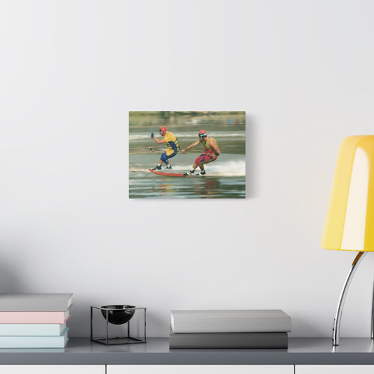 Water Ski Racing Canvas Wall Art - The Bird