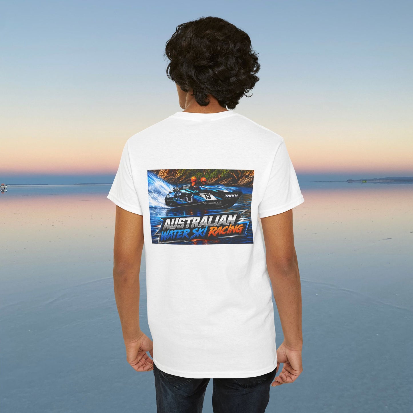 TR Australian Water Ski Racing Tribute Tee featuring the Champion Team