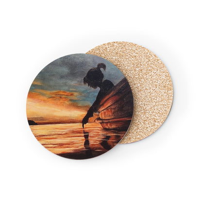 Reflection Cork Drink Coasters