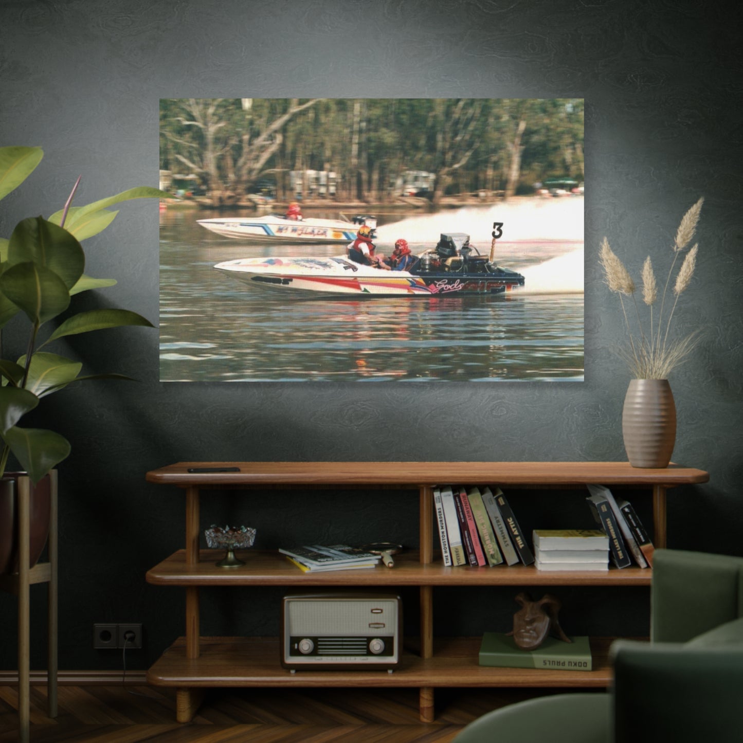 Australian Water Skiing Canvas Wall Art - Gods Gift v Mr Walker