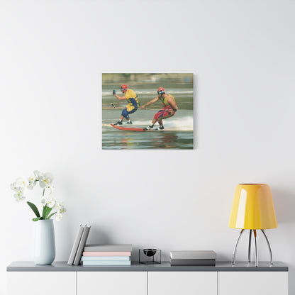The Bird Water Skiing Canvas Wall Art