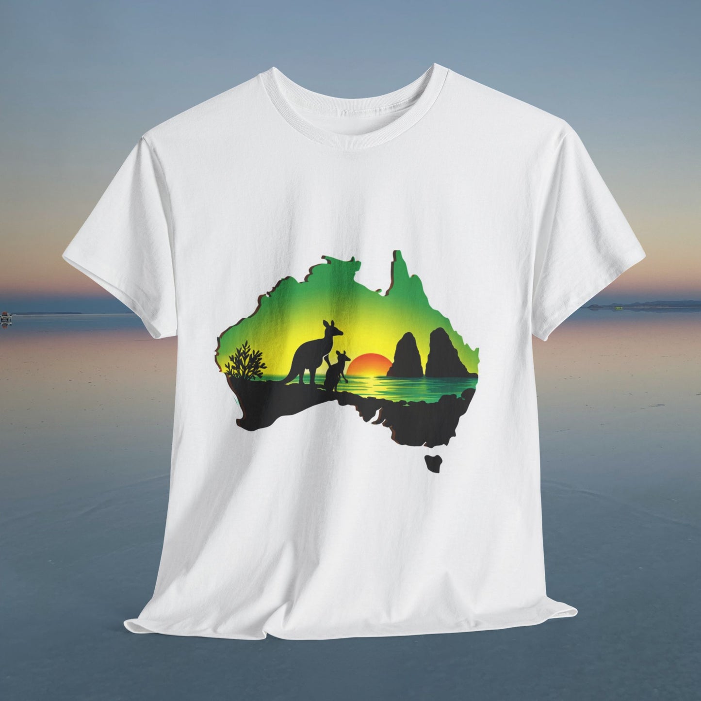 Bad Lad Map of Oz Kangaroo T-shirt