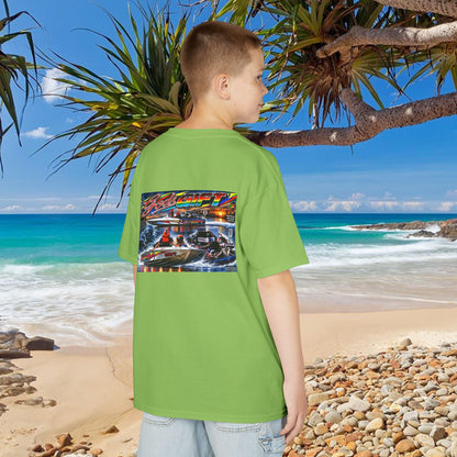 Unisex Gods Gift Kids Tribute Tshirt Reverse Print - design is colourful and bright with some old school cool from Bad Lad Oz  A great unisex idea