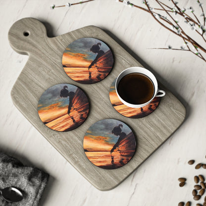 Reflection Cork Drink Coasters