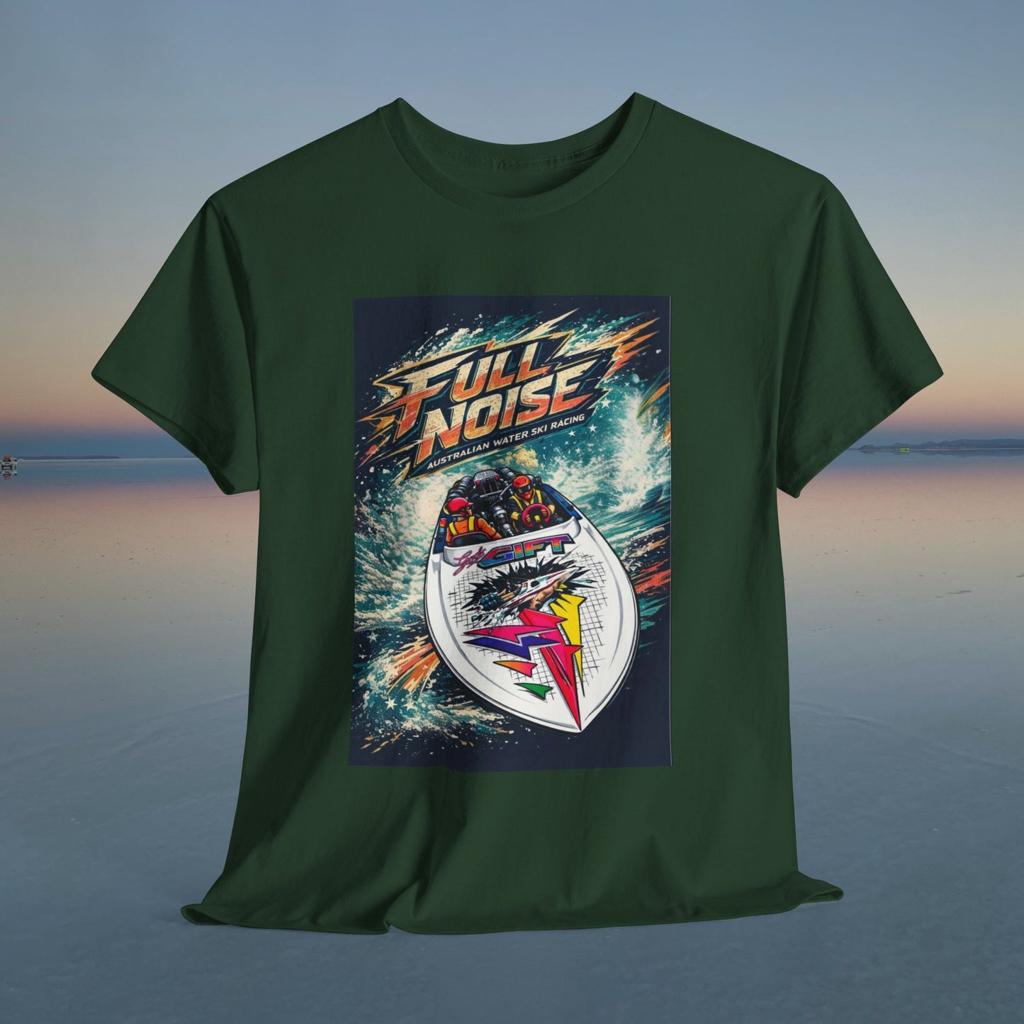 Gods Gift Australian Waterski Racing Boat Tribute Tee | Twin Turbo Old School Aussie Champion Game Changer