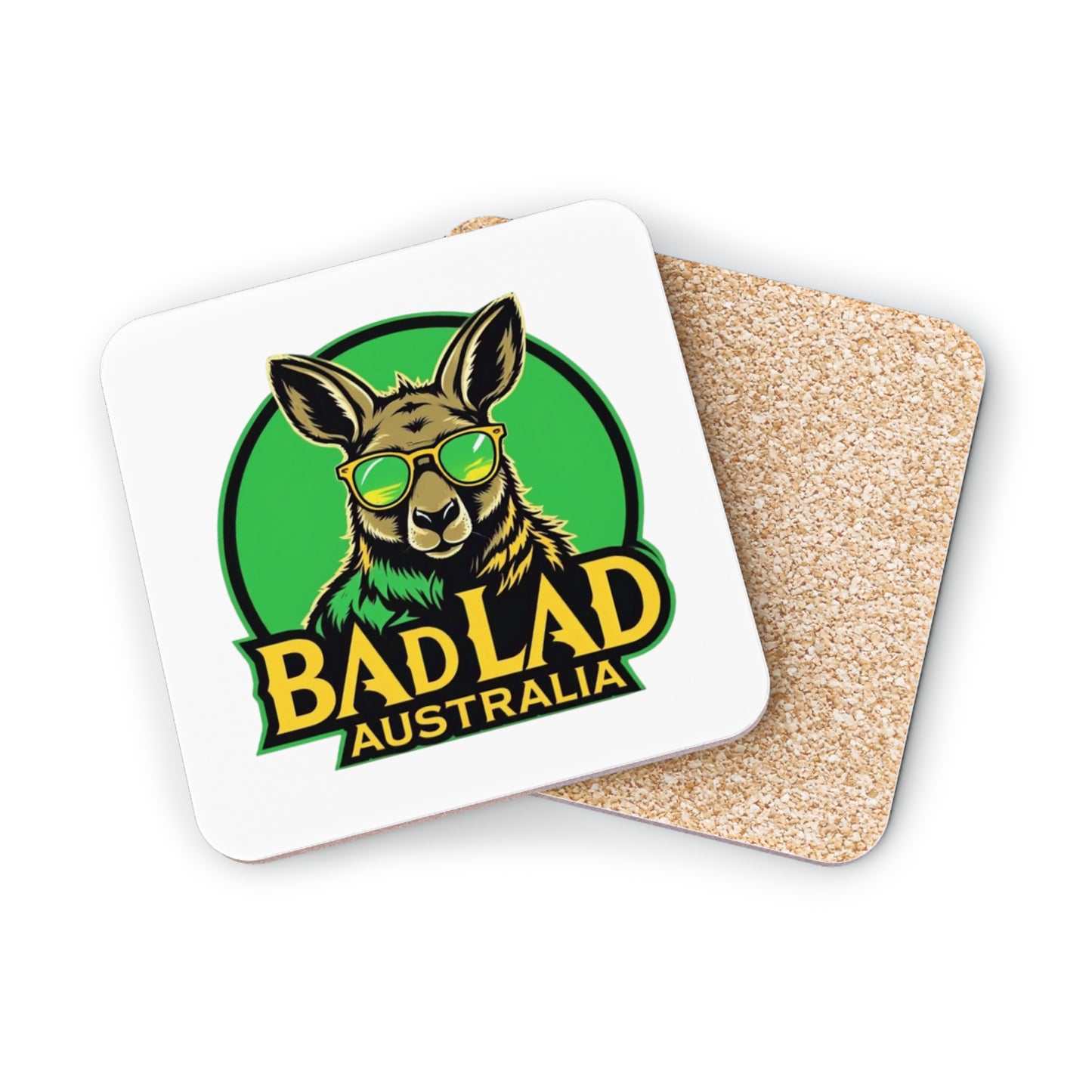 Bad Lad Bad Roo Cork Drink Coasters