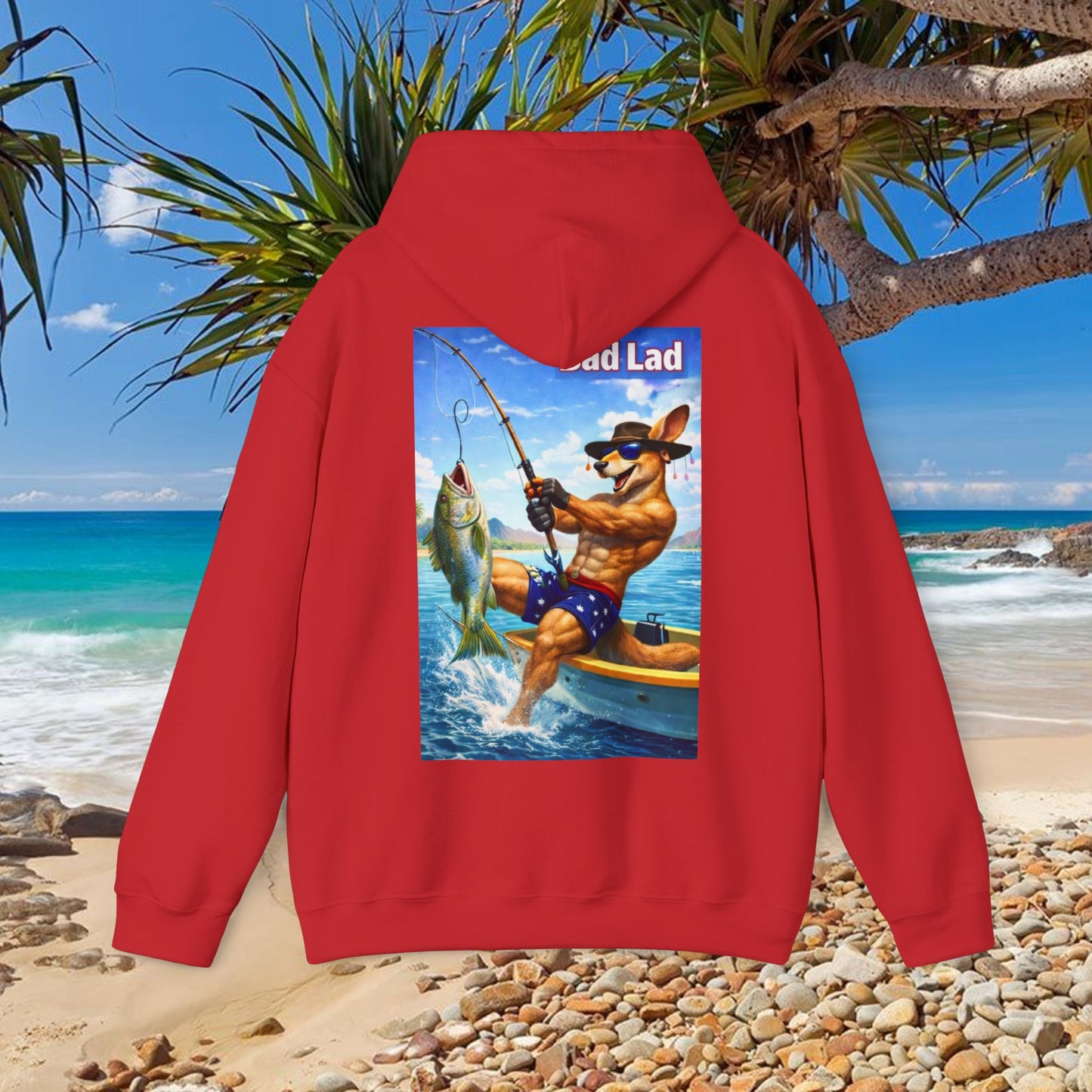Bad Lad Oz Action Roo Fishing Hoodie