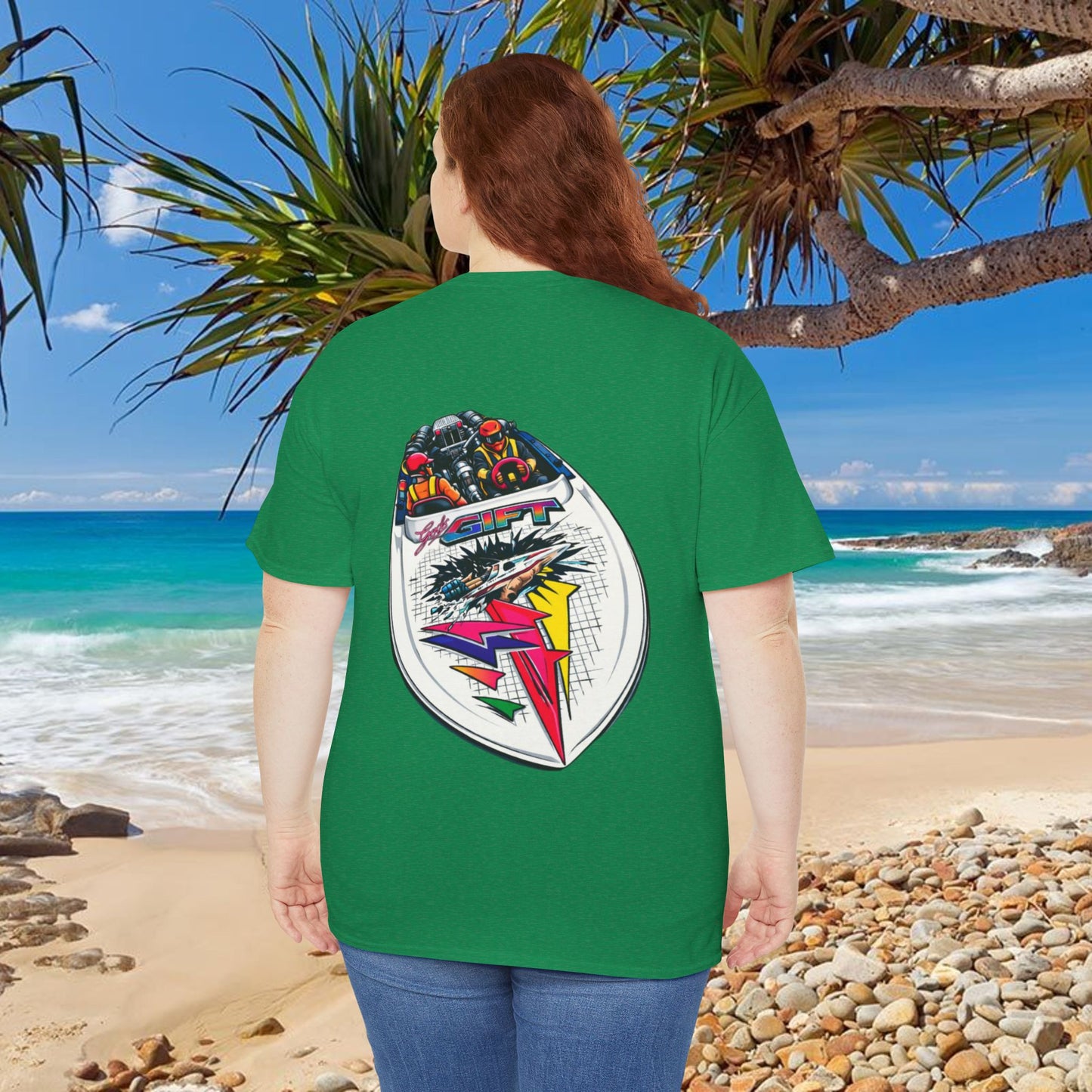 LIMITTED ADDITION Gods Gift Front & Back Waterski Racing Tribute Tee | Twin Turbo Old School Aussie Champion Game Changer