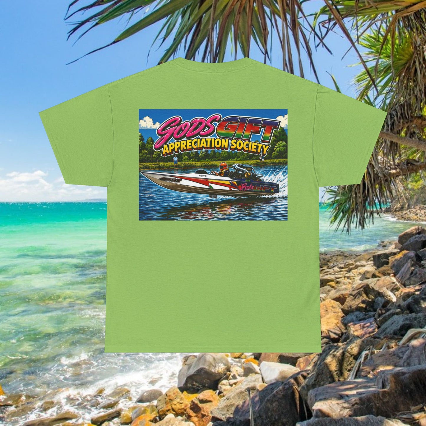 Gods Gift Appreciation Society - Tribute Range Australian Water Ski Racing Tee