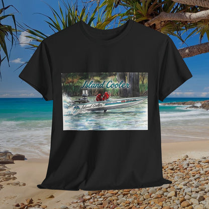 ISLAND 🏝️ COOLER Australian Water Ski Racing Tribute Range T-shirt Celebrates the Original Kings of the Murray
