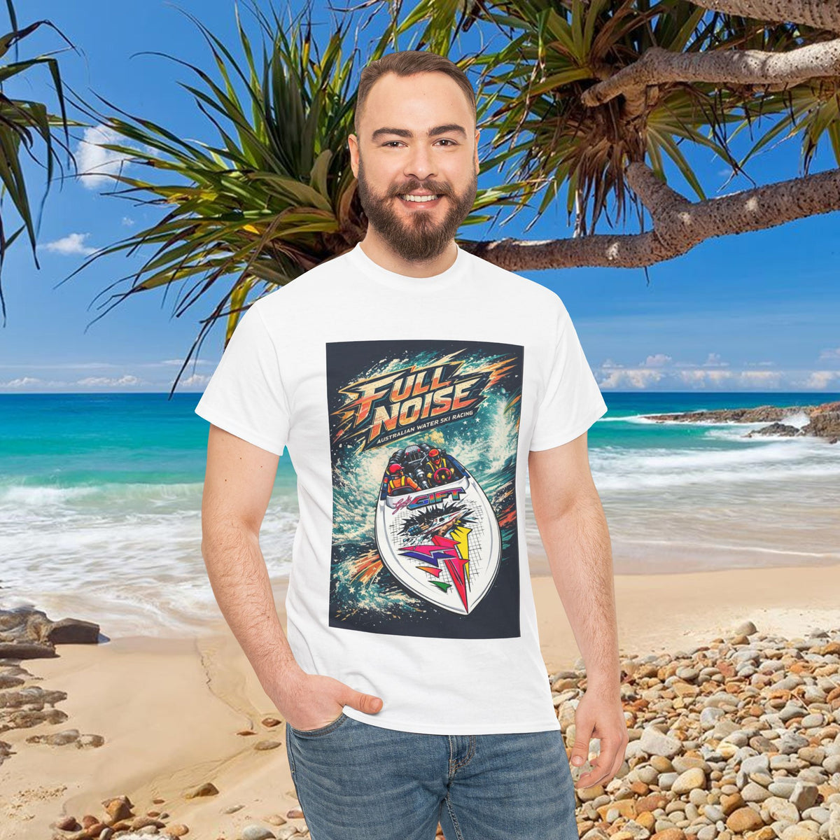 Gods Gift Australian Waterski Racing Boat Tribute Tee | Twin Turbo Old School Aussie Champion Game Changer