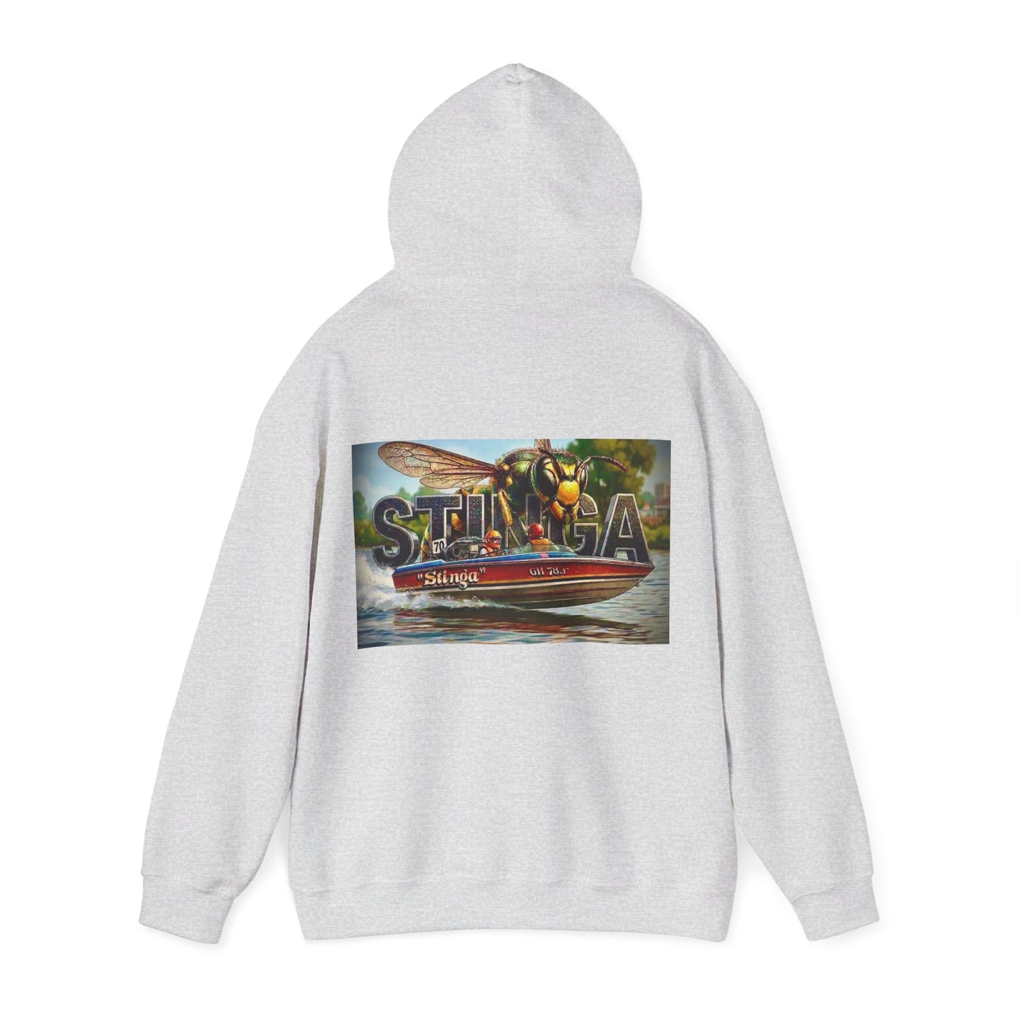 Copy of Copy of The Tribute Range - STINGA Australian Water Ski Racing Hoodie. Bad Lad Oz has paid homage to the iconic STINGA with our Tribute Collection