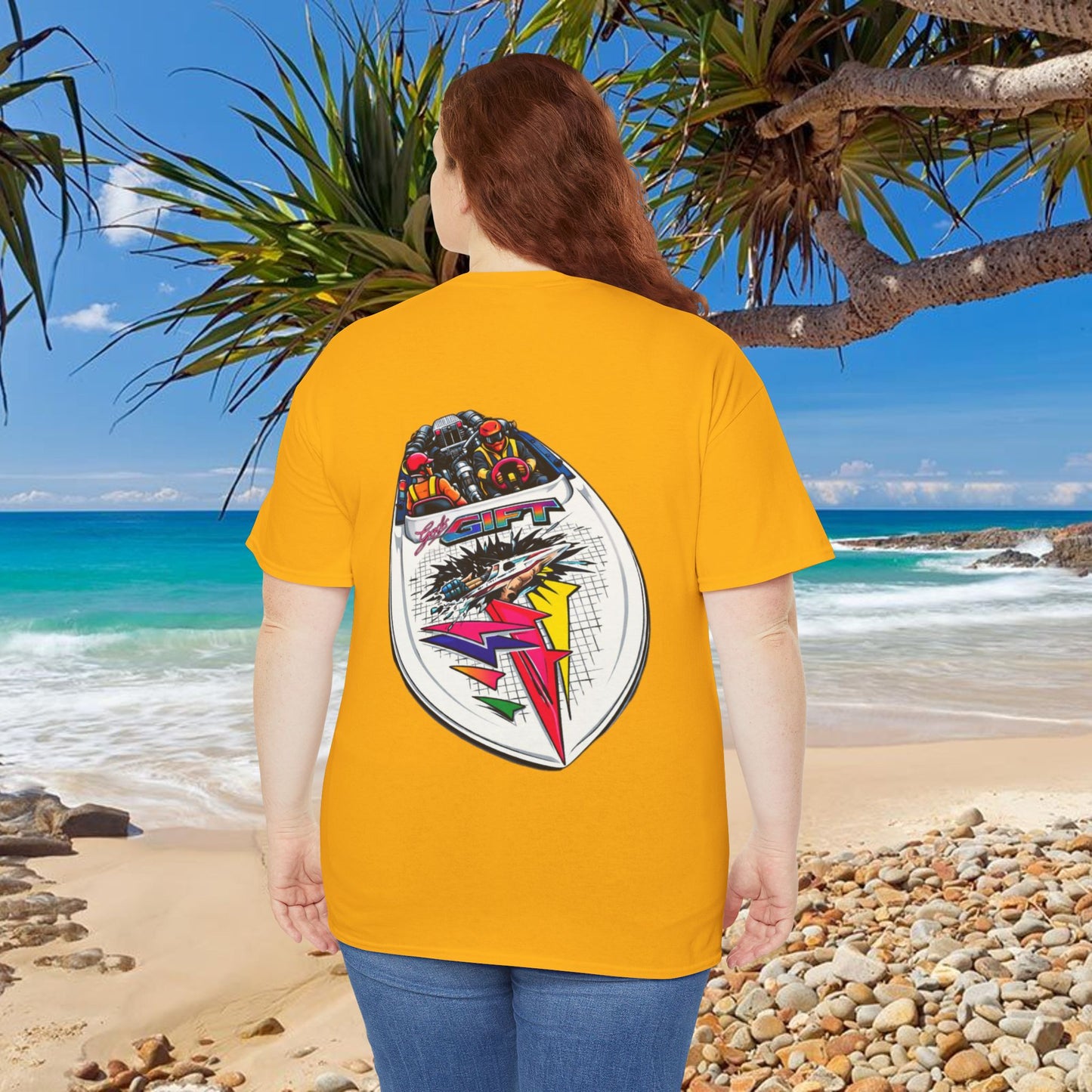 LIMITTED ADDITION Gods Gift Front & Back Waterski Racing Tribute Tee | Twin Turbo Old School Aussie Champion Game Changer