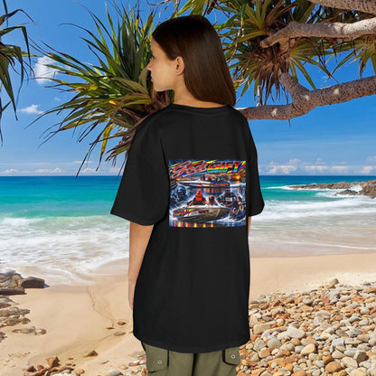Unisex Gods Gift Kids Tribute Tshirt Reverse Print - design is colourful and bright with some old school cool from Bad Lad Oz  A great unisex idea