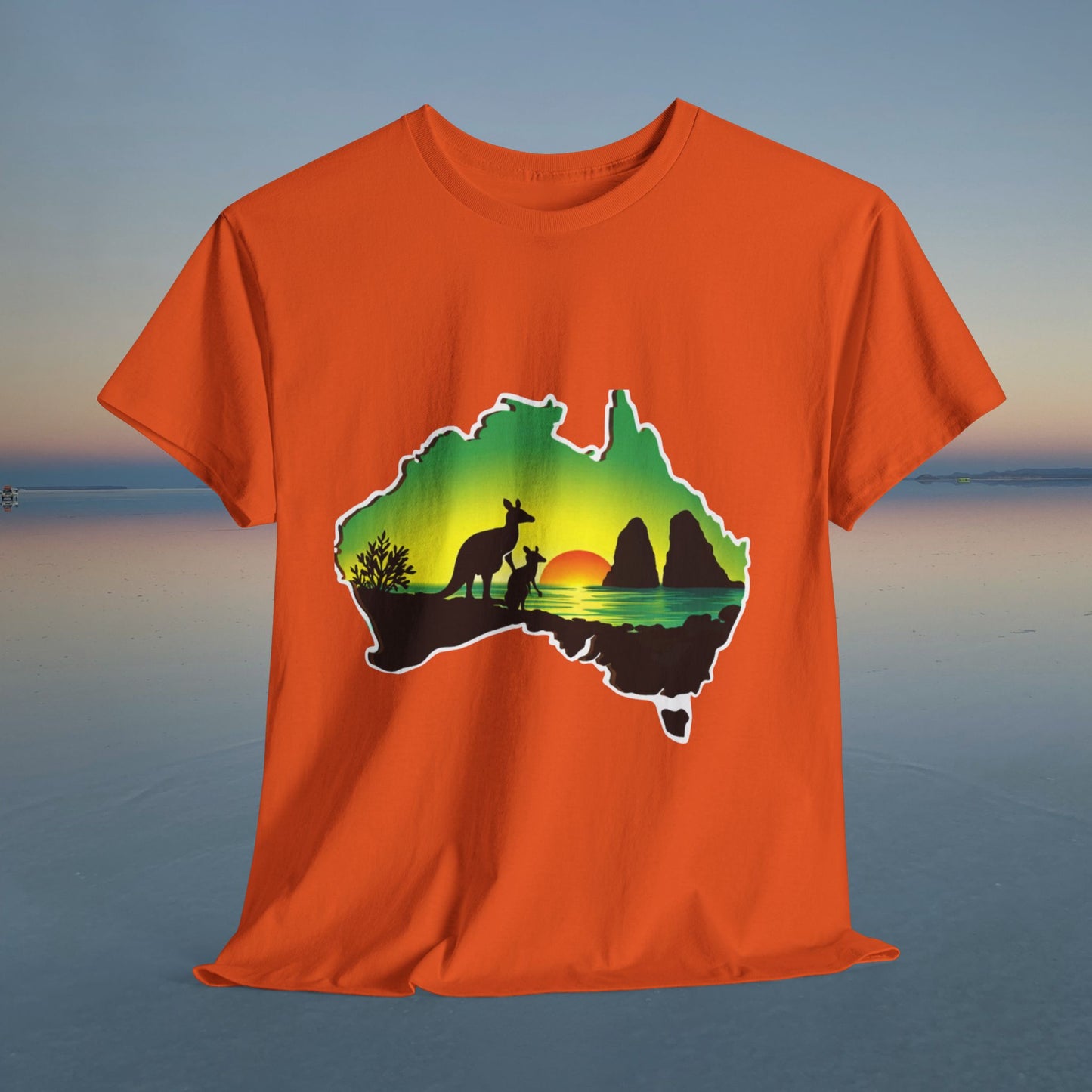 Bad Lad Map of Oz Kangaroo T-shirt