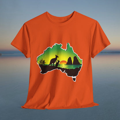 Bad Lad Map of Oz Kangaroo T-shirt