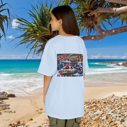 Unisex Gods Gift Kids Tribute Tshirt Reverse Print - design is colourful and bright with some old school cool from Bad Lad Oz  A great unisex idea