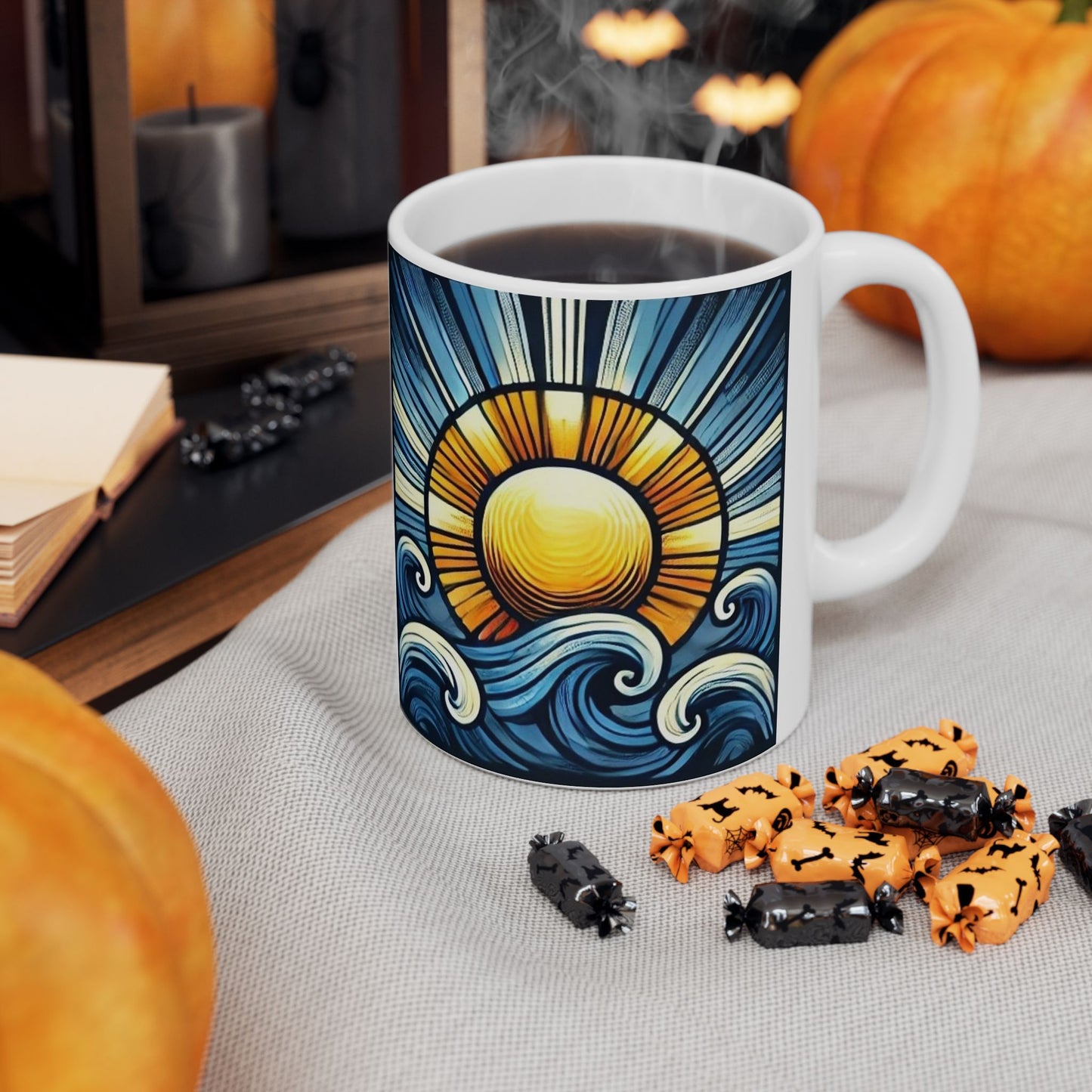 Bad Lad Oz Golden Hour Ocean Sun Coffee Cup