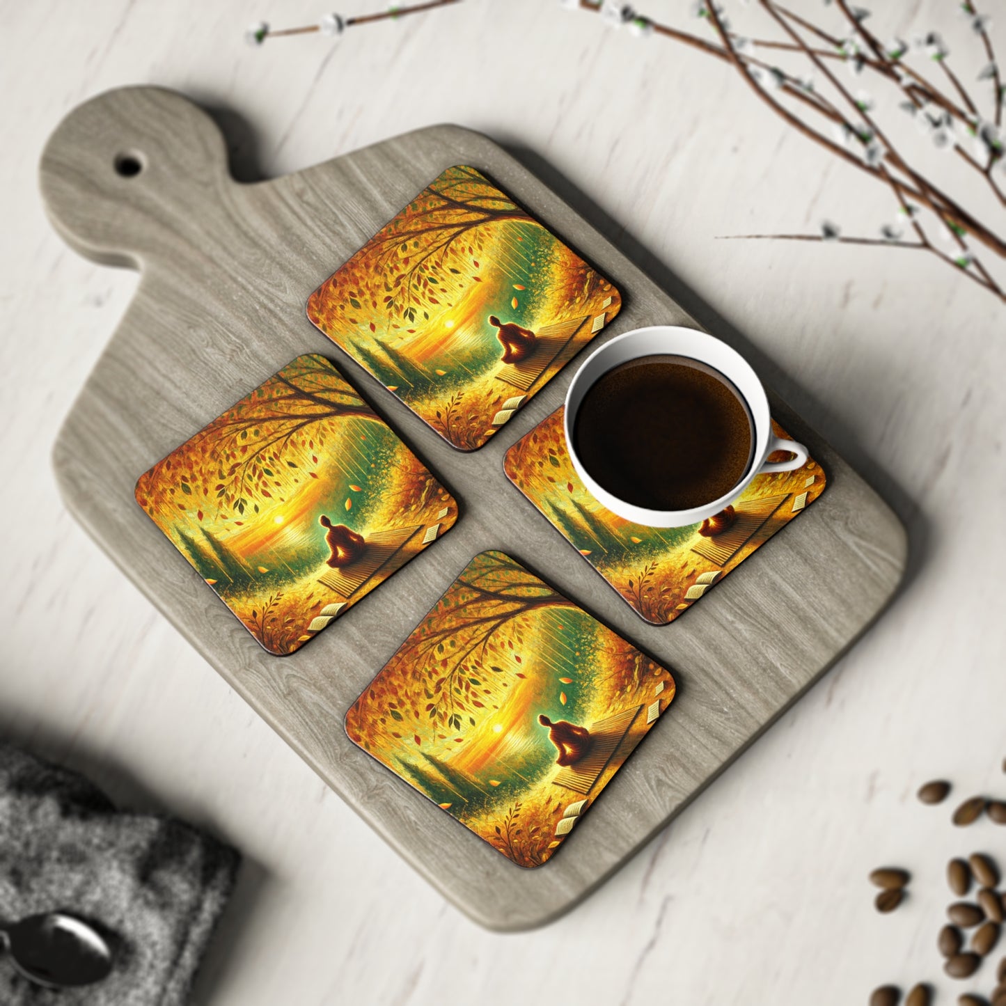 The Relaxation Range - Meditation Drink Coasters