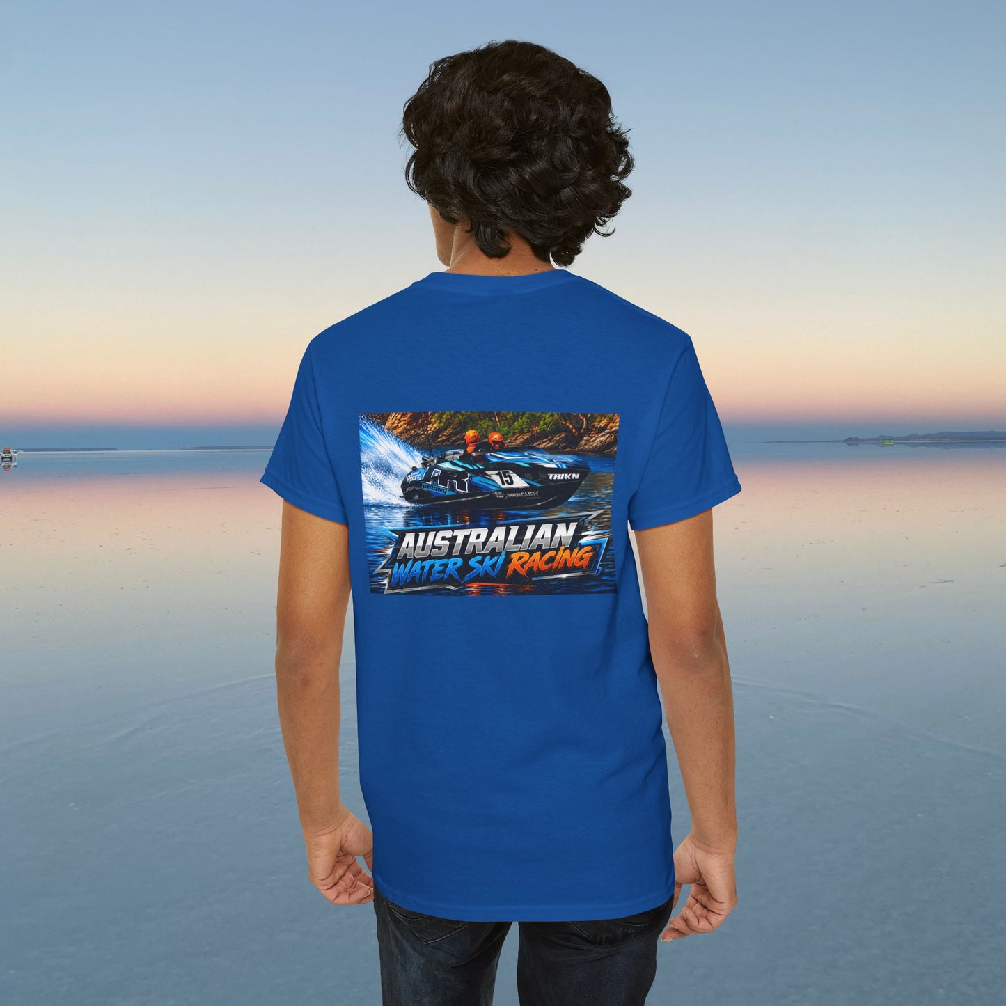 TR Australian Water Ski Racing Tribute Tee featuring the Champion Team