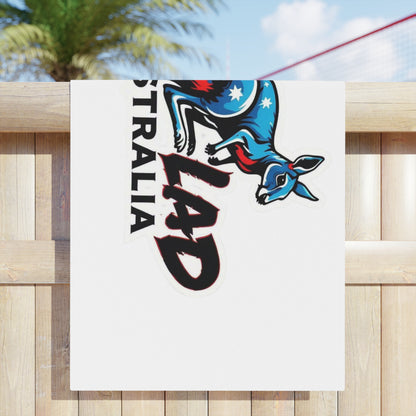Beach Towel - Australian Water Ski Racing Kangaroo
