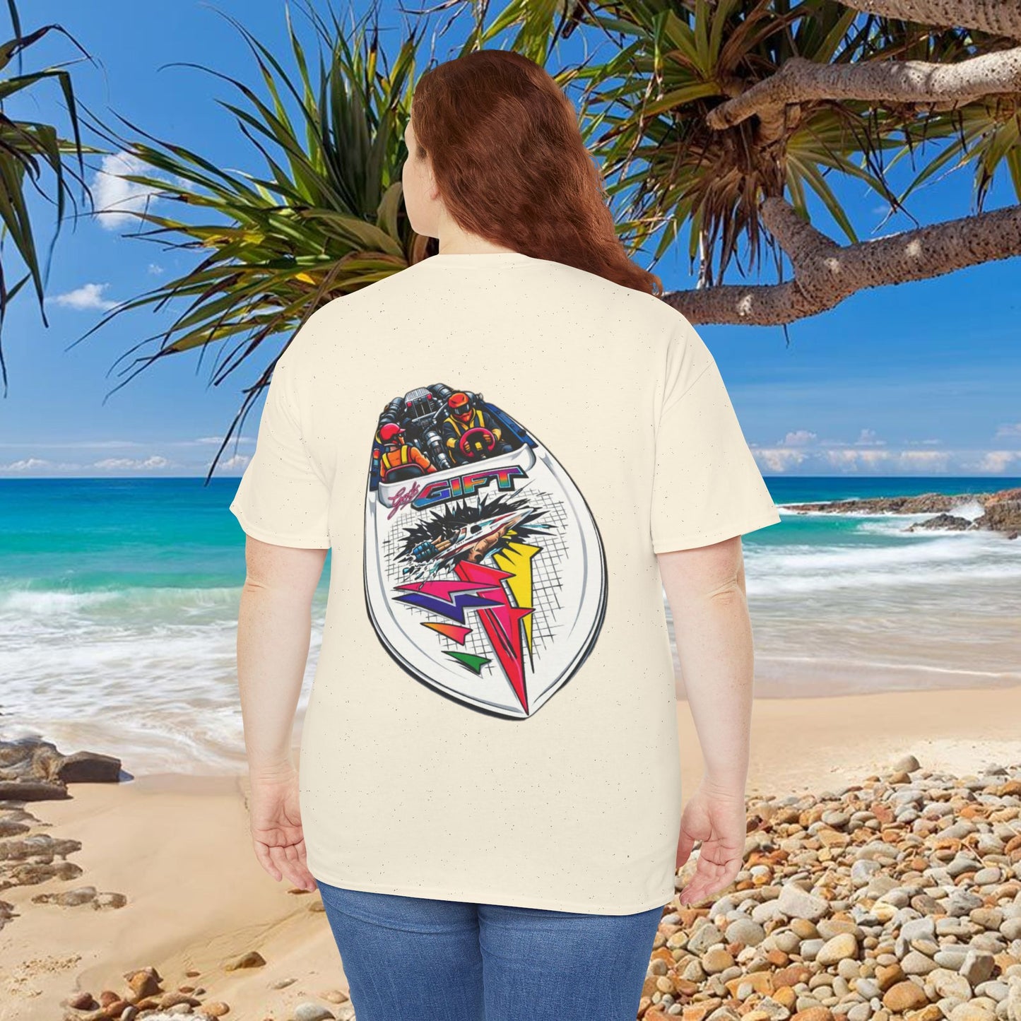LIMITTED ADDITION Gods Gift Front & Back Waterski Racing Tribute Tee | Twin Turbo Old School Aussie Champion Game Changer