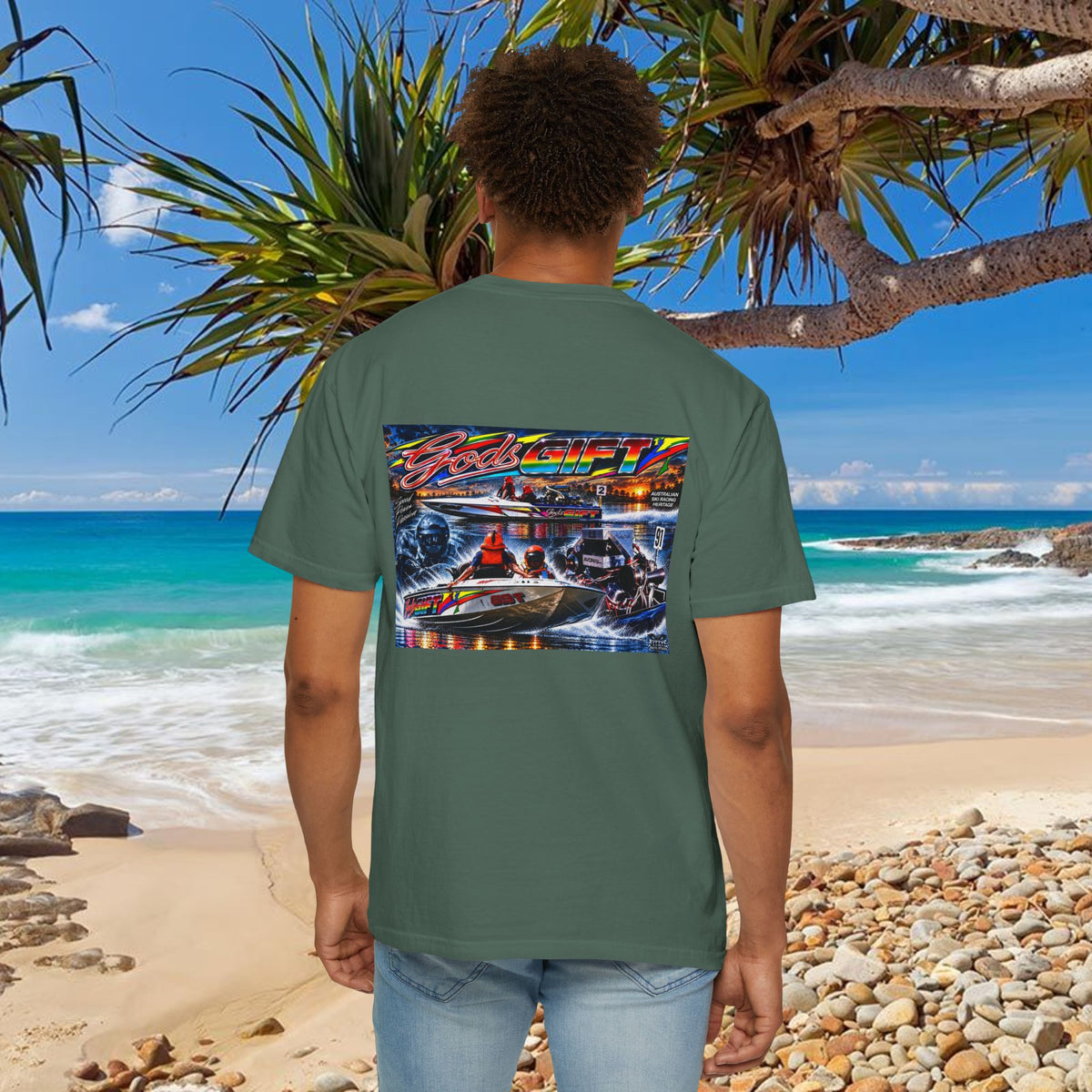 Gods Gift Tribute Tshirt Reverse Print Unisex