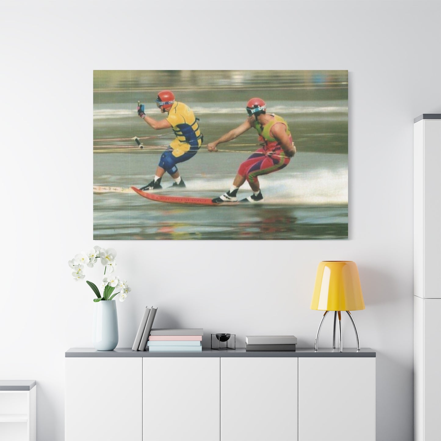 The Bird Water Skiing Canvas Wall Art