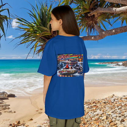 Unisex Gods Gift Kids Tribute Tshirt Reverse Print - design is colourful and bright with some old school cool from Bad Lad Oz  A great unisex idea