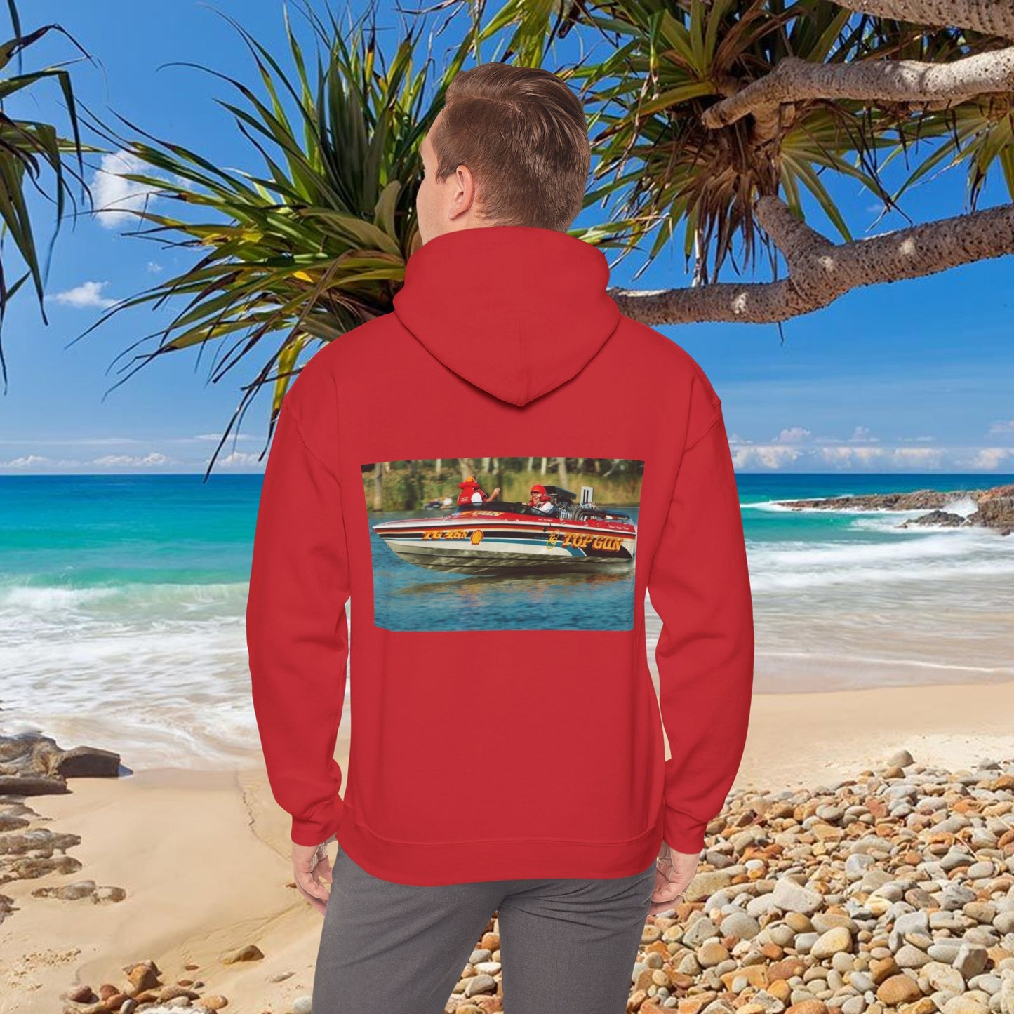 The Tribute Range - featuring the Iconic Top Gun. This Bad Lad Oz  Australian Water Ski Racing Hoodie, will keep you toasty warm.  sweatshirt