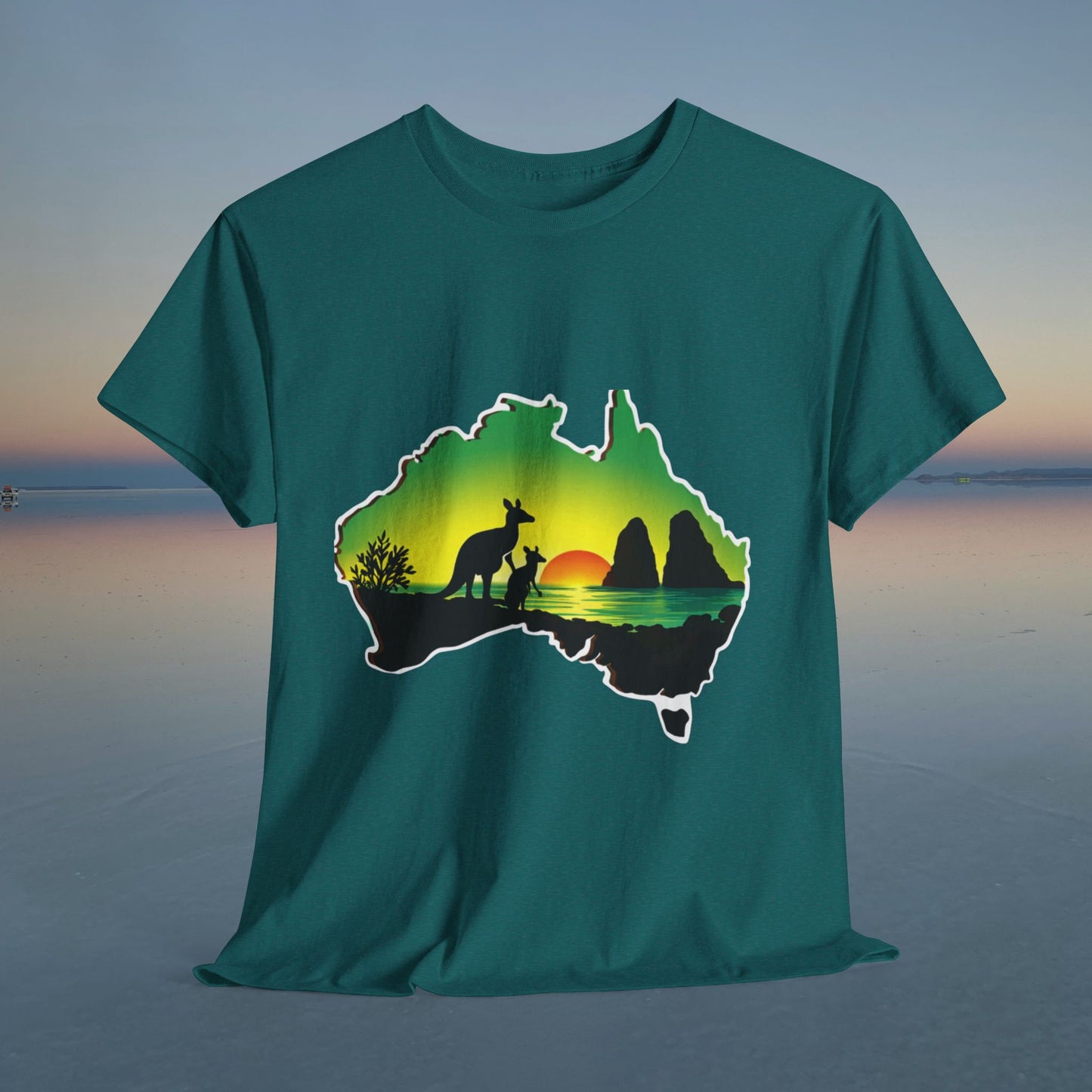 Bad Lad Map of Oz Kangaroo T-shirt