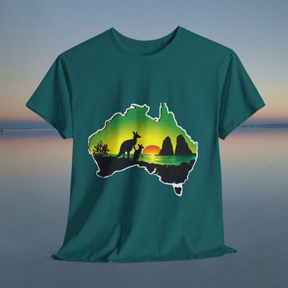 Bad Lad Map of Oz Kangaroo T-shirt