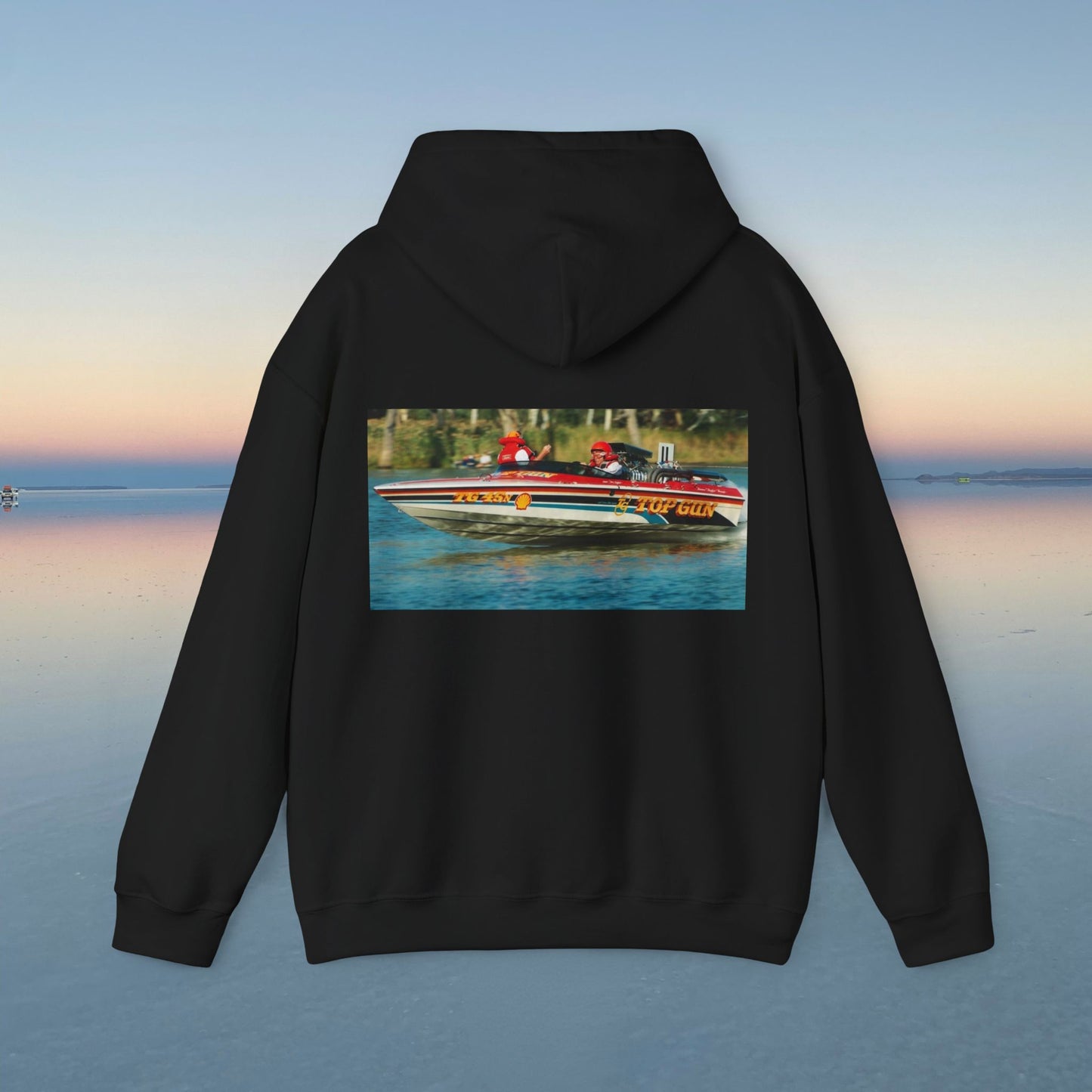 The Tribute Range - featuring the Iconic Top Gun. This Bad Lad Oz  Australian Water Ski Racing Hoodie, will keep you toasty warm.  sweatshirt